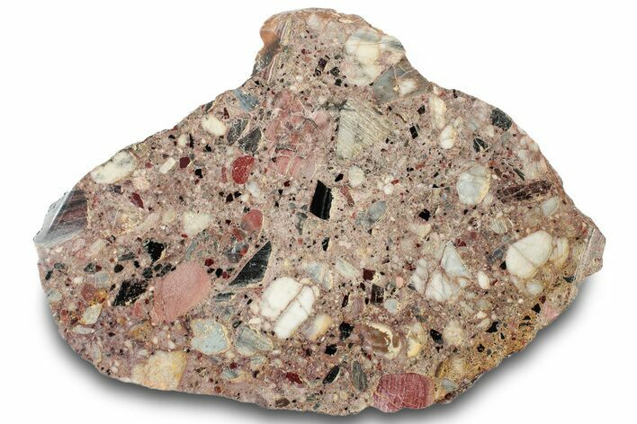 Polished Brecciated Chert Slab - Australia #314256